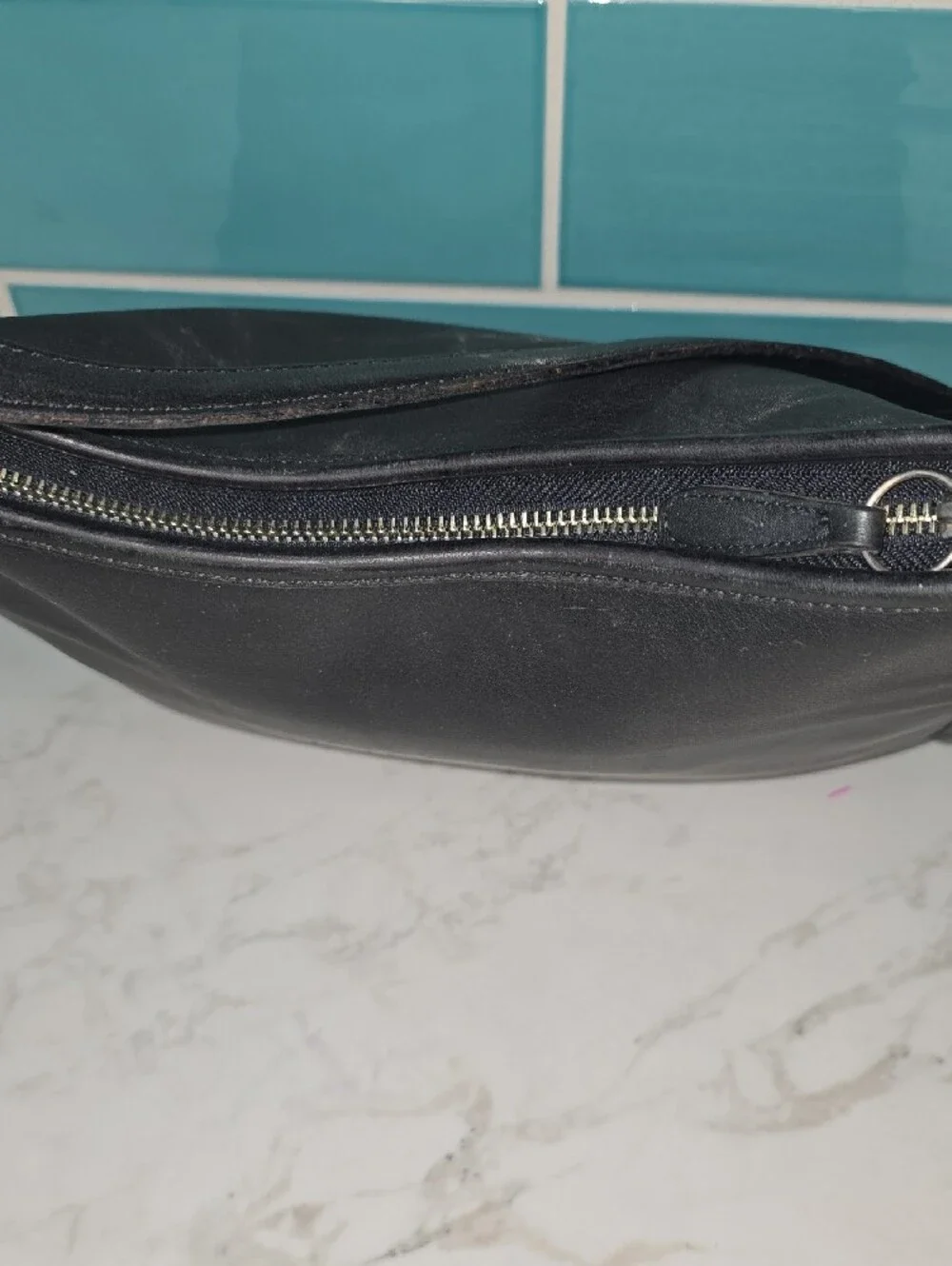 Vintage Y2KCOACH Andrea Slim Bucket Bag Black Leather